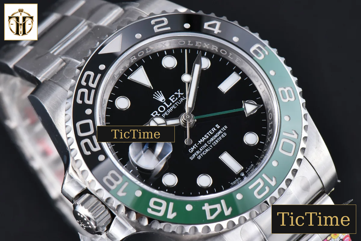 GMT Master II VTNR V3 Sprite 126720 Clean Factory Black/Green Bezel Oyster Bracelet CHS DD3285 — foto 14