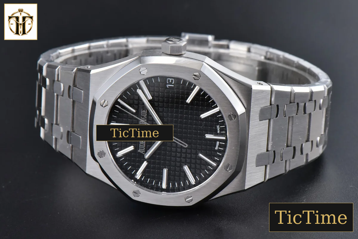Royal Oak “50th Anniversary” 15510 41mm APSF SS Black Dial SS Bracelet V2 Free Sprung SA4302 — foto 12