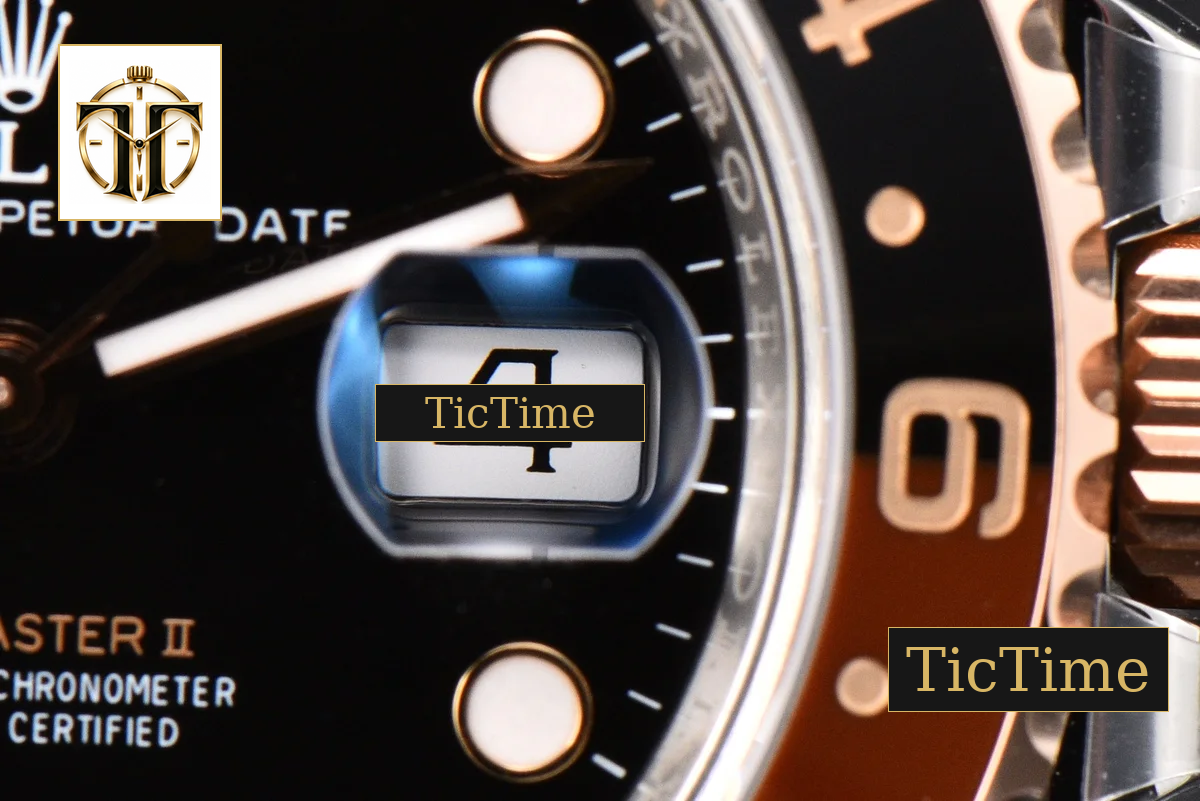 GMT Master CHNR Rootbeer 126711 Gold Factory YG/SS Oyster Bracelet V4 Weighted — foto 10