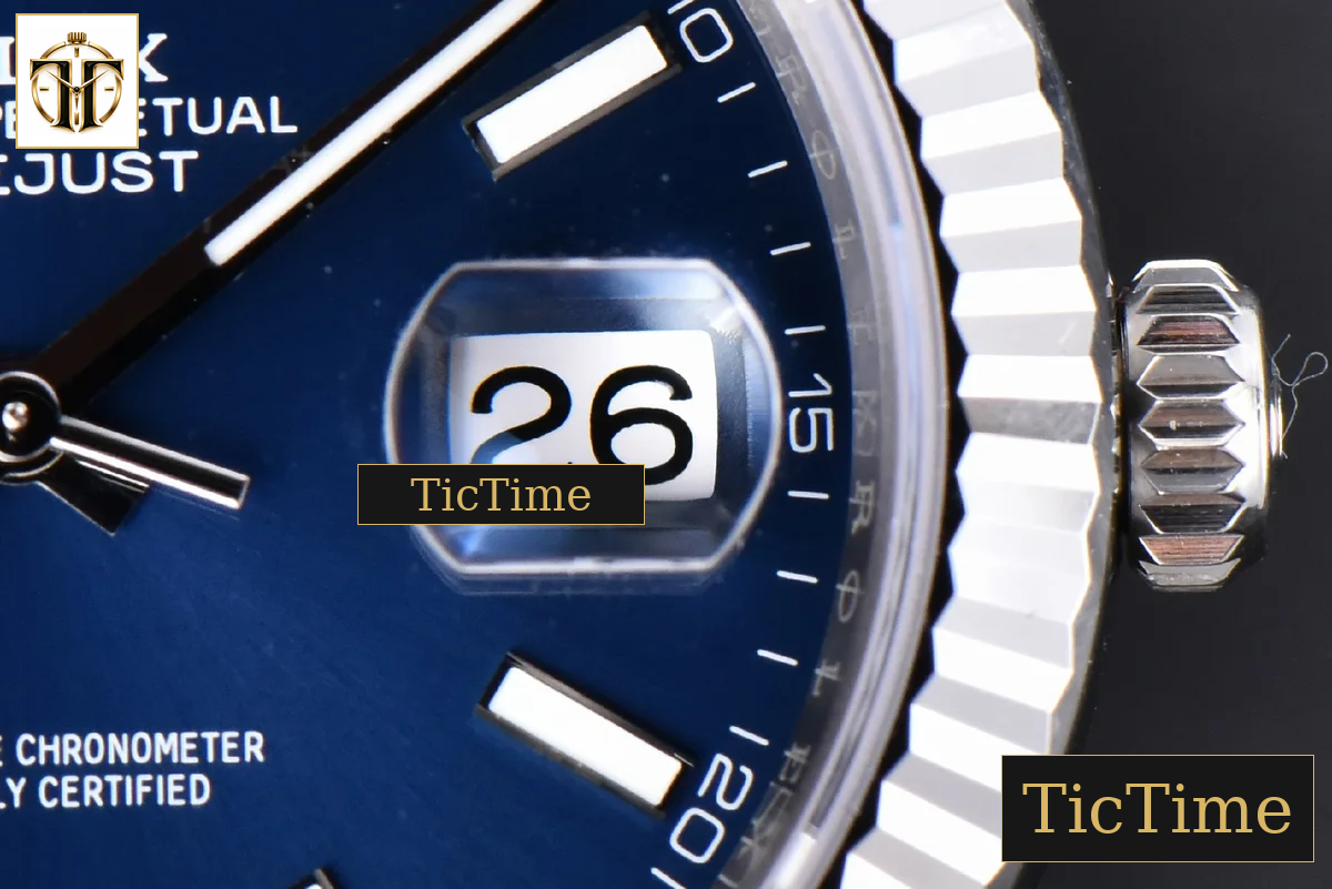 DateJust Fluted Bezel 126334 41mm VSF Blue Dial Oyster Bracelet VS3235 — foto 23