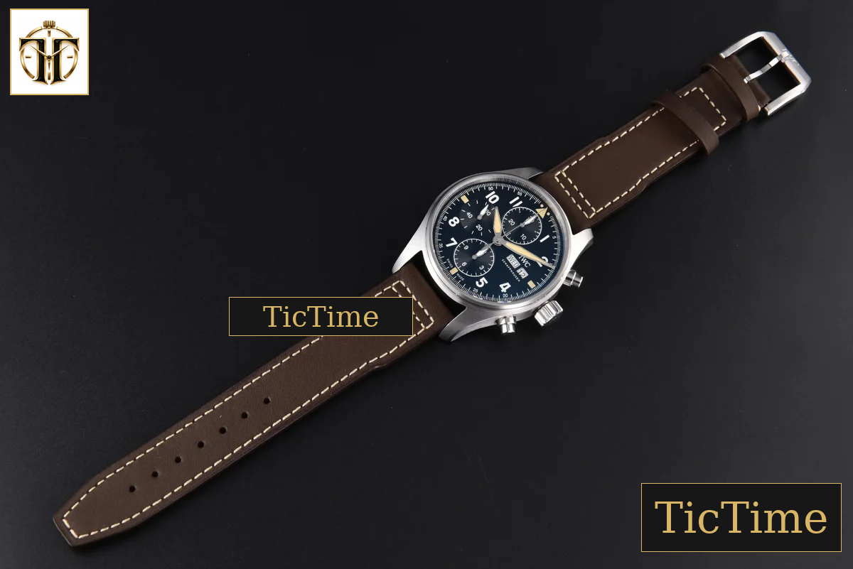 Pilot Chrono IW387903 41mm ZF Black Dial Brown Leather Strap A7750 — foto 25