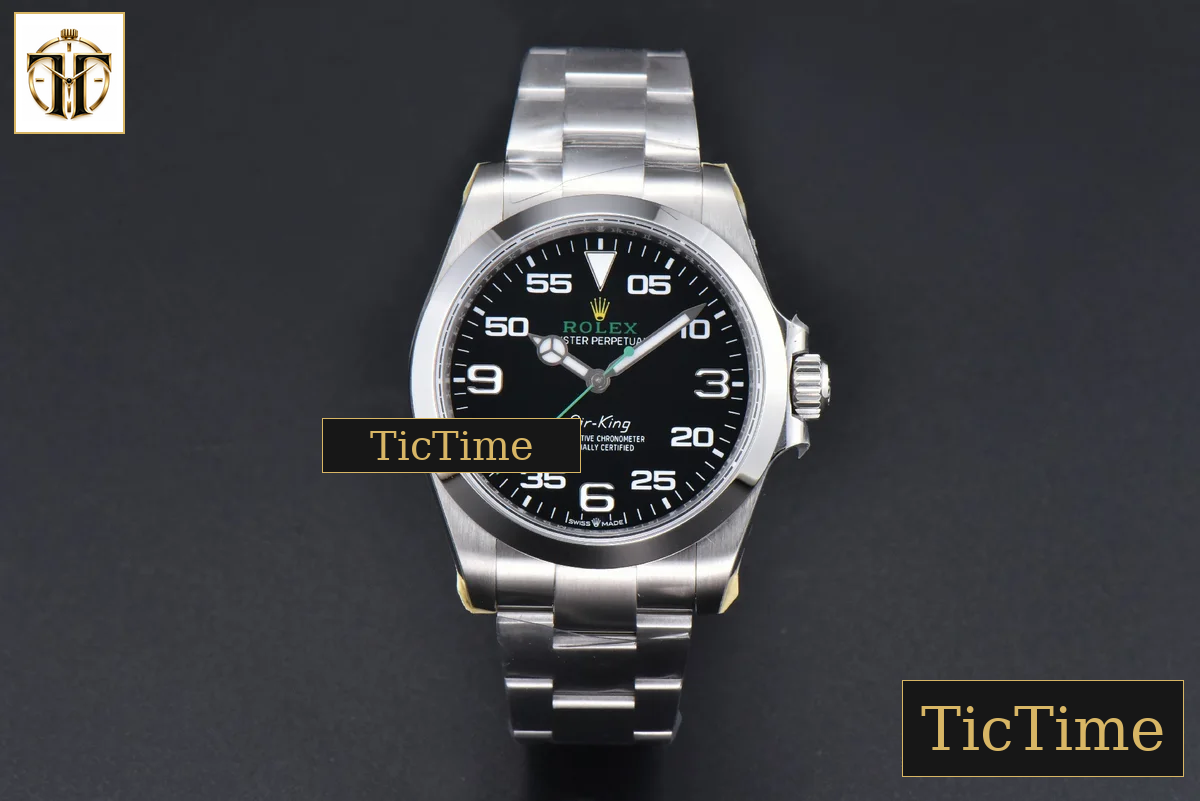 AirKing 904L 126900 40mm JVSF Black Dial SS Oyster Bracelet A3230 — foto 3
