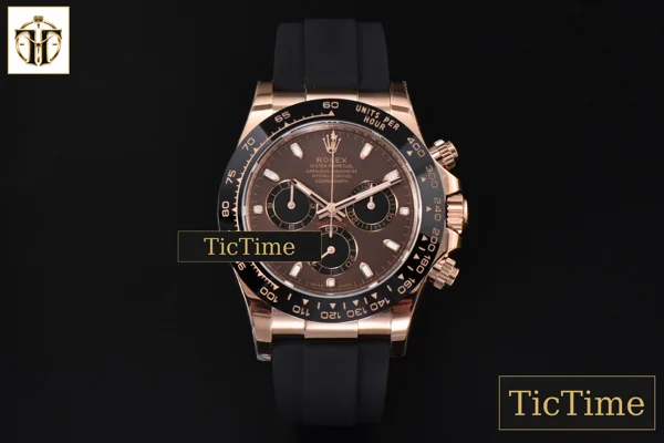 Foto frontal — Daytona 116515 BTF RG Ceramic Brown Dial Oysterflex Strap SA4130