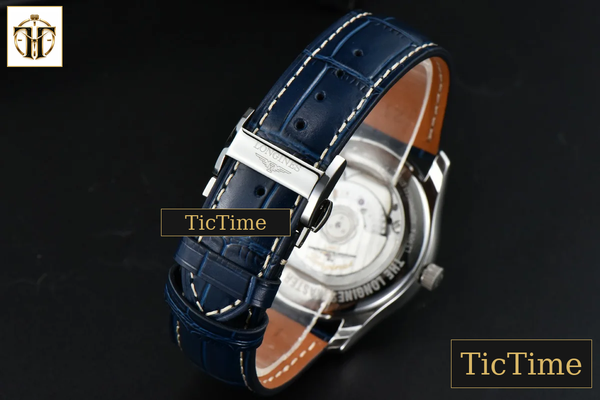 Master Moonphase 40mm GF Blue Dial Diamond Marker Blue Leather Strap A899 — foto 25
