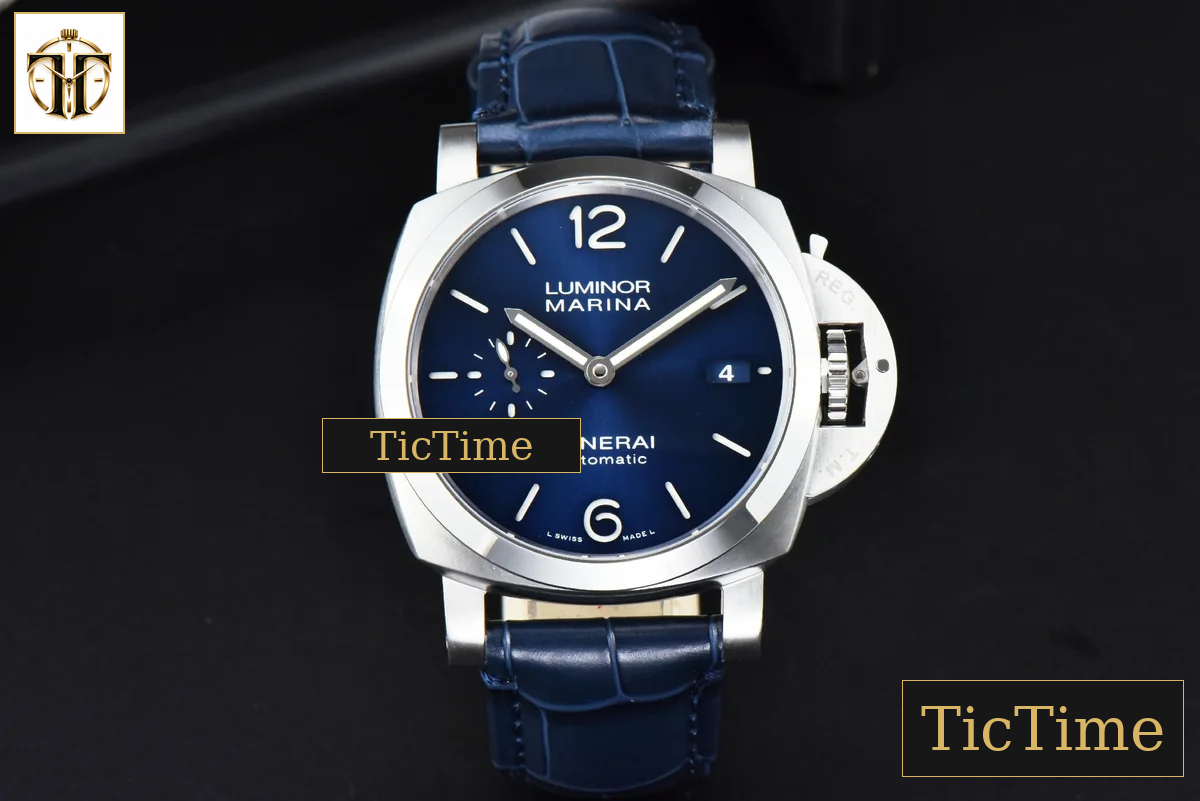 PAM1393 42mm VSF Blue Dial Blue Leather Strap P9010 — foto 3
