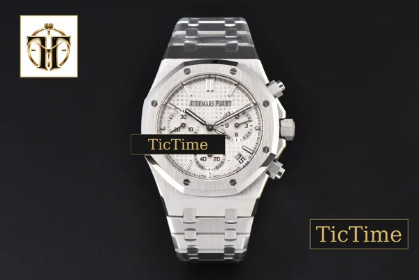 Foto frontal — Royal Oak Chrono 26240 ZF SS White Dial SS Bracelet (V2 free sprung ) SA4401