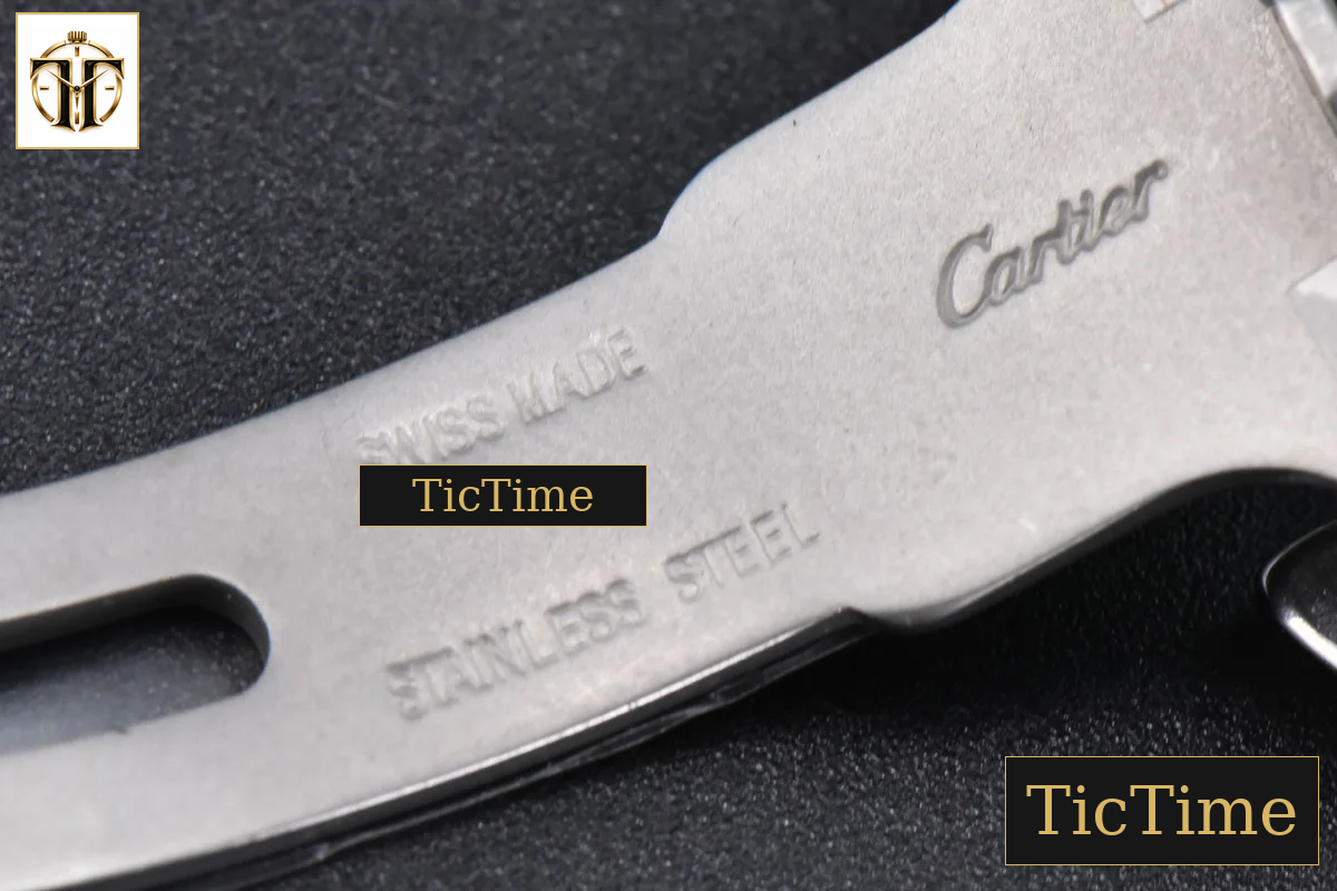 Santos de Cartier Medium 35mm AF SS Black Dial Black Bezel Black Leather Strap Miyota 9015 — foto 25