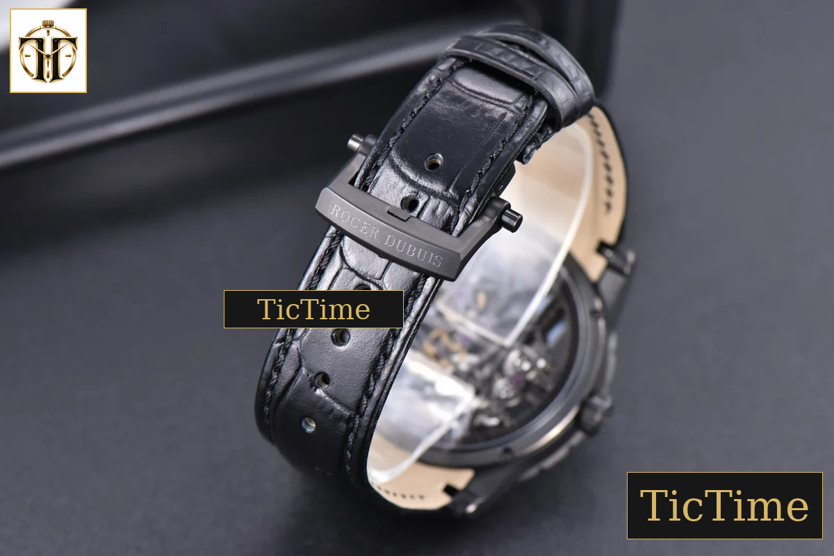Excalibur Spider 47mm BBRF Skeleton Dial Black Leather Strap Flying Tourbillon Manual Wind — foto 27