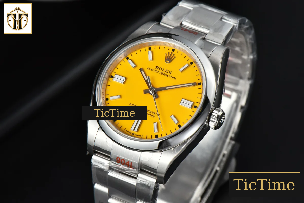 Oyster Perpetual 126000 36mm EWF Yellow Dial SS Bracelet A3230 — foto 4