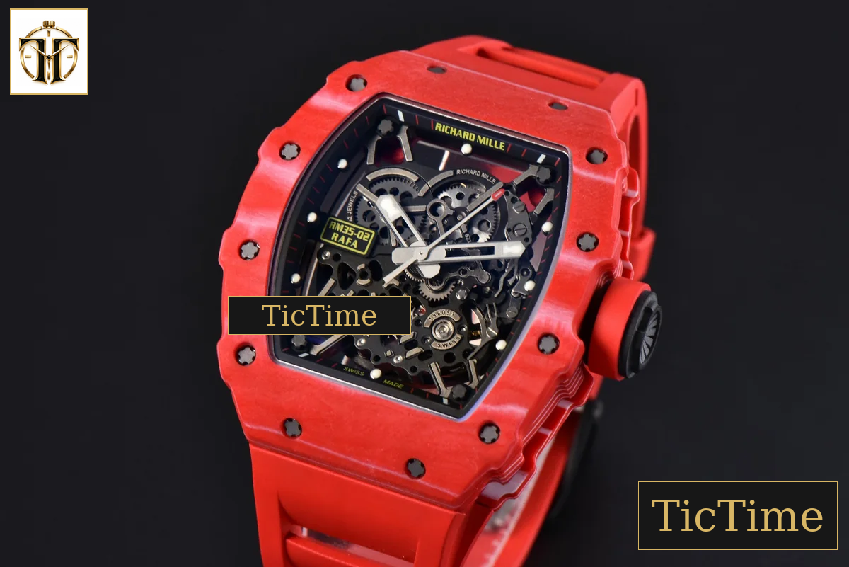 NTPT RM035-02 ZF Red Skeleton Dial Red Rubber Strap RMAL1 — foto 4