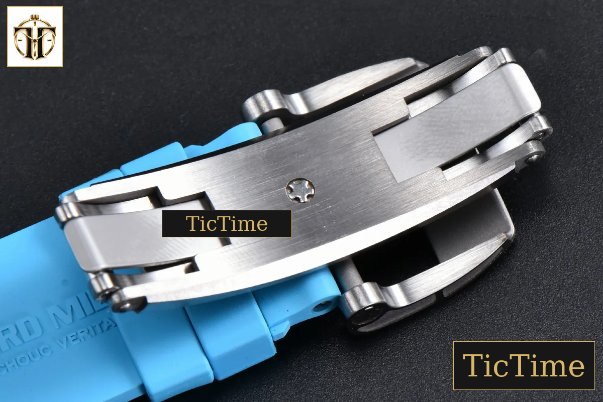NTPT RM055 42.7mm APSF Blue Skeleton Dial Black Bezel Blue Crown Blue Rubber Strap RMUL2 — foto 30