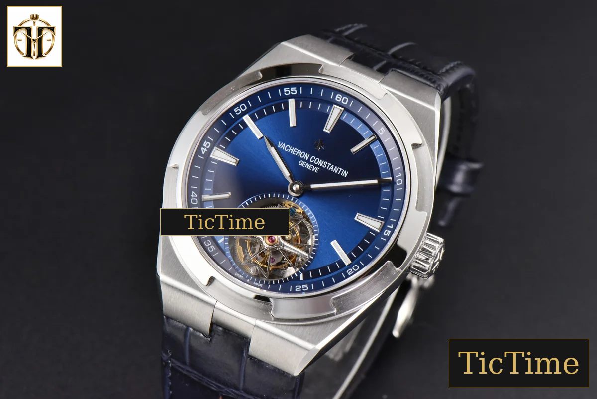 Overseas Tourbillon 6000V 42.5mm BBRF Blue Dial Blue Leather Strap Tourb — foto 4