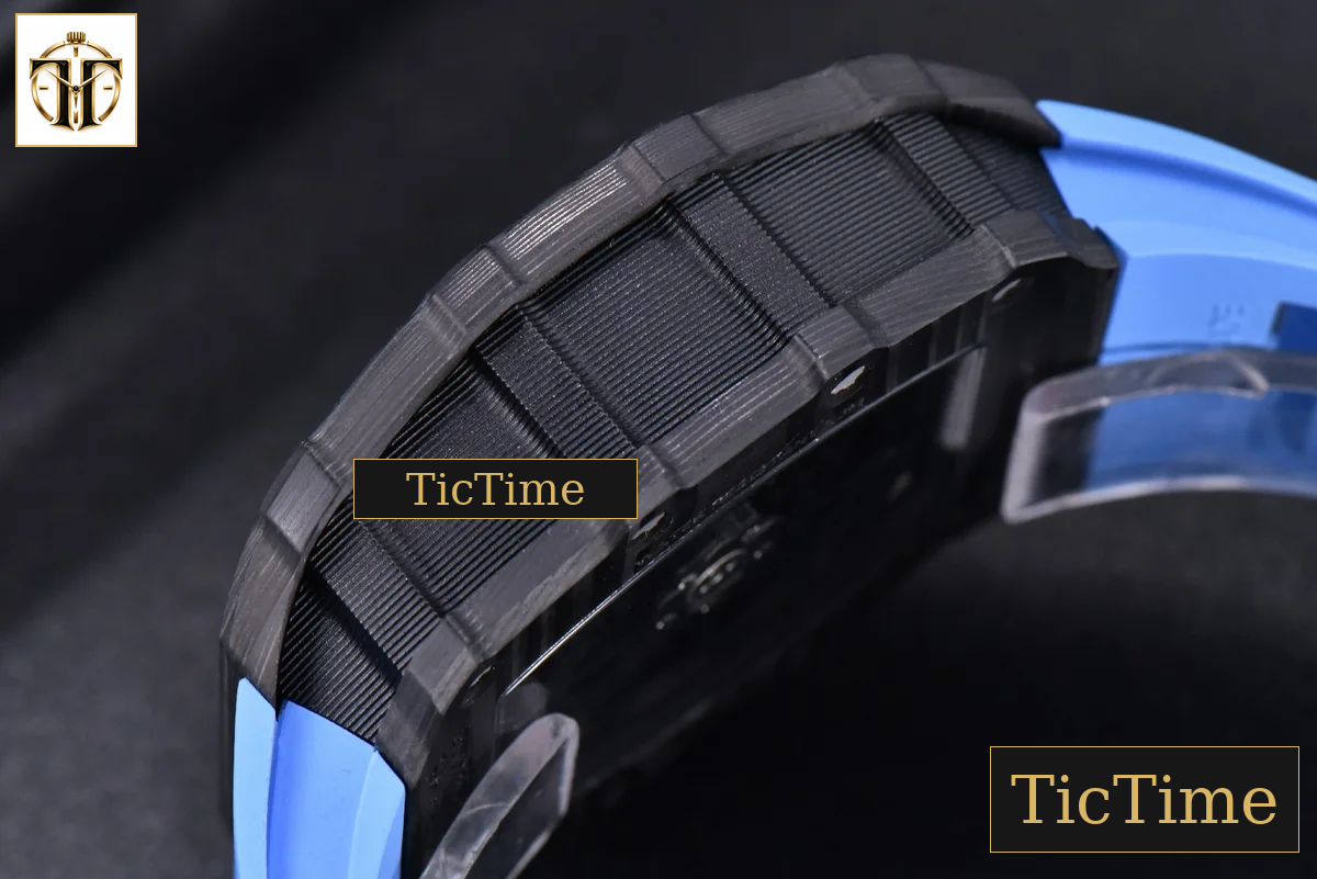 RM035-02 KVF Skeleton Dial Red Blue Rubber Strap V3 Miyota8215 — foto 13