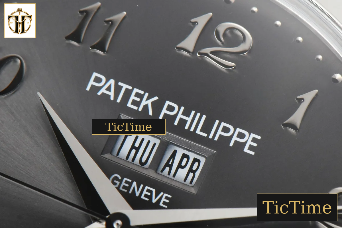 Complications 5396 38.5mm ZF Gray Dial Moonphase Stick Markers Black Leather Strap MY9015 — foto 5