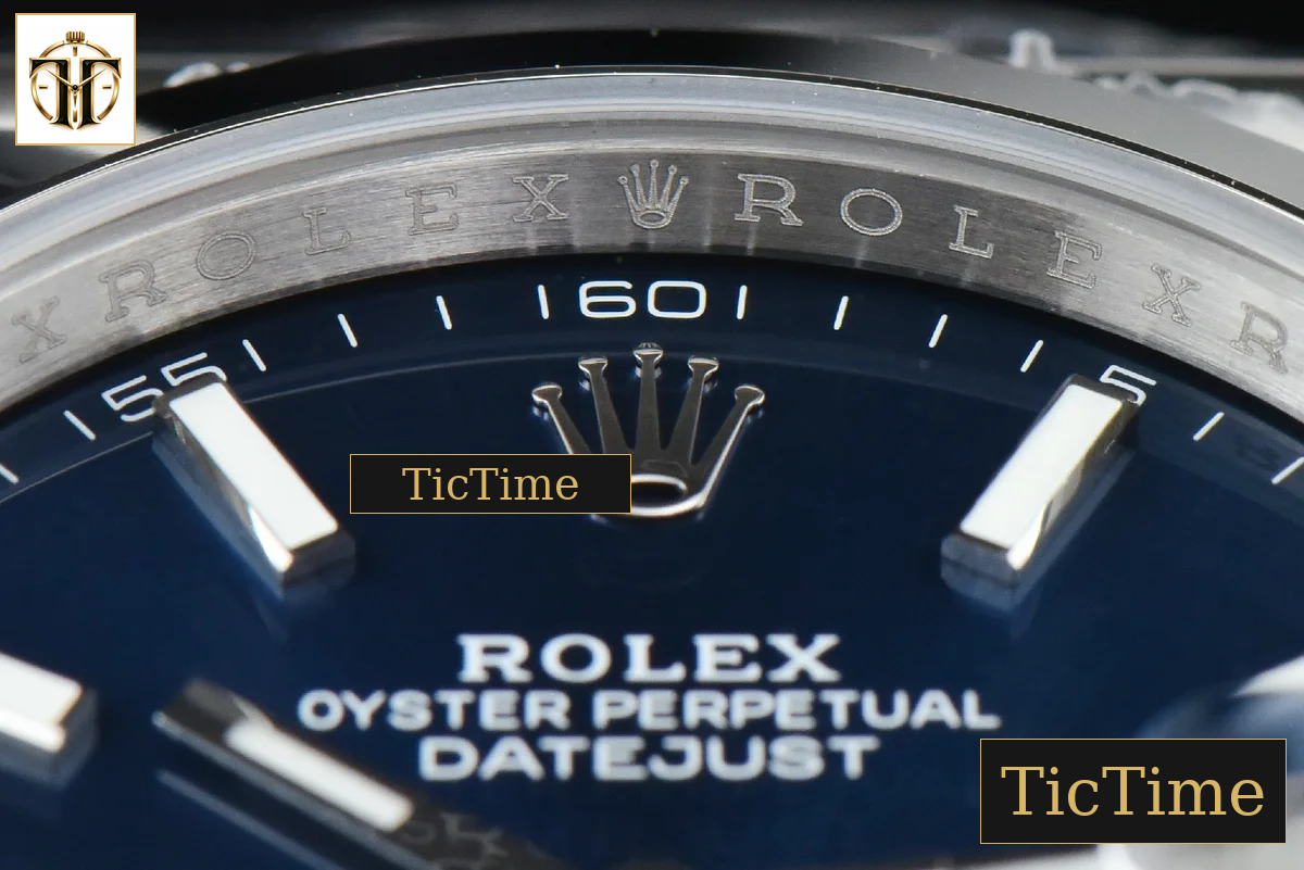 DateJust Smooth Bezel 126300 41mm VSF Blue Dial Jubilee Bracelet VS3235 — foto 9
