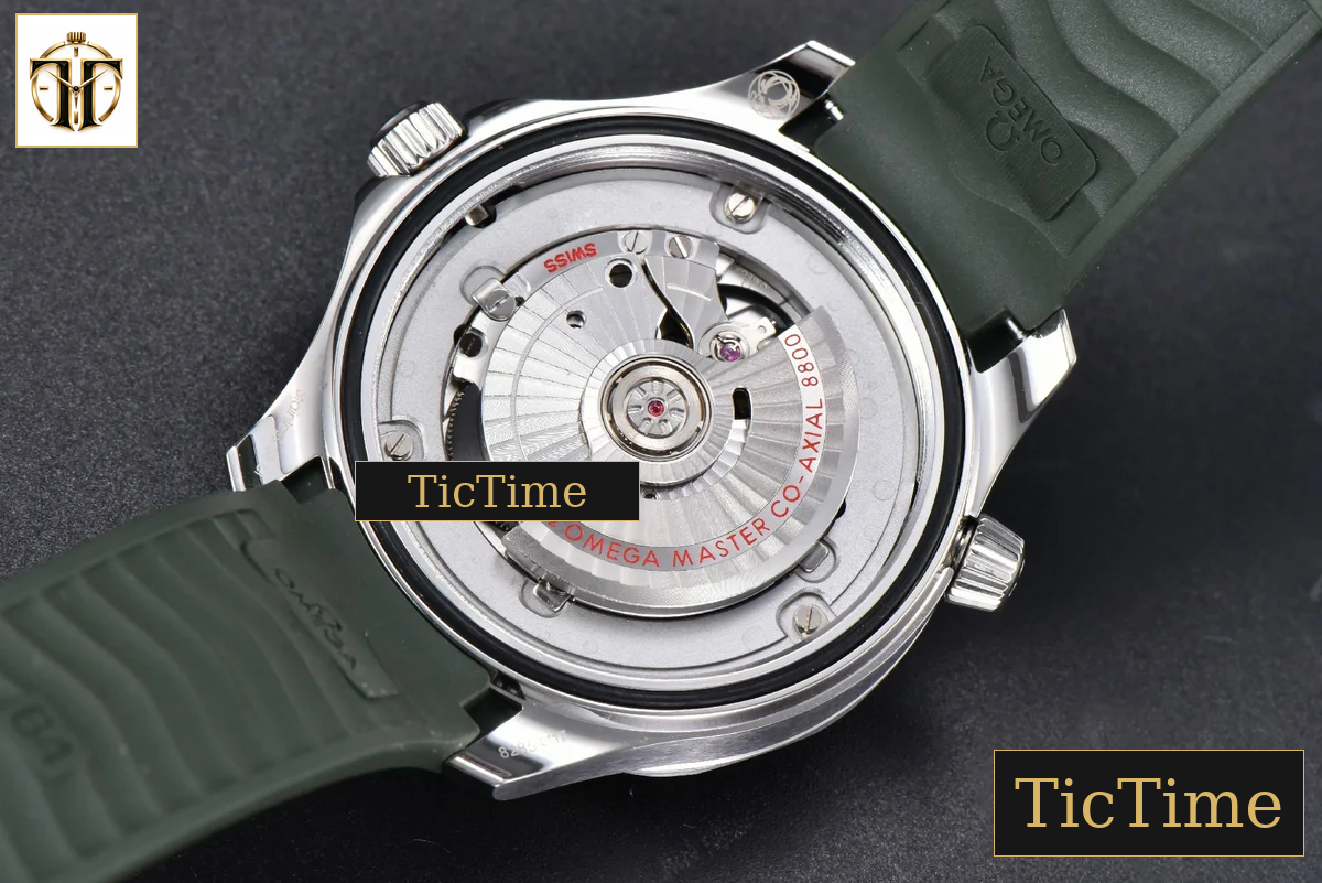 Seamaster Diver 300M 42mm ZF Green Ceramic Green Dial Green Rubber Strap A8800 — foto 20