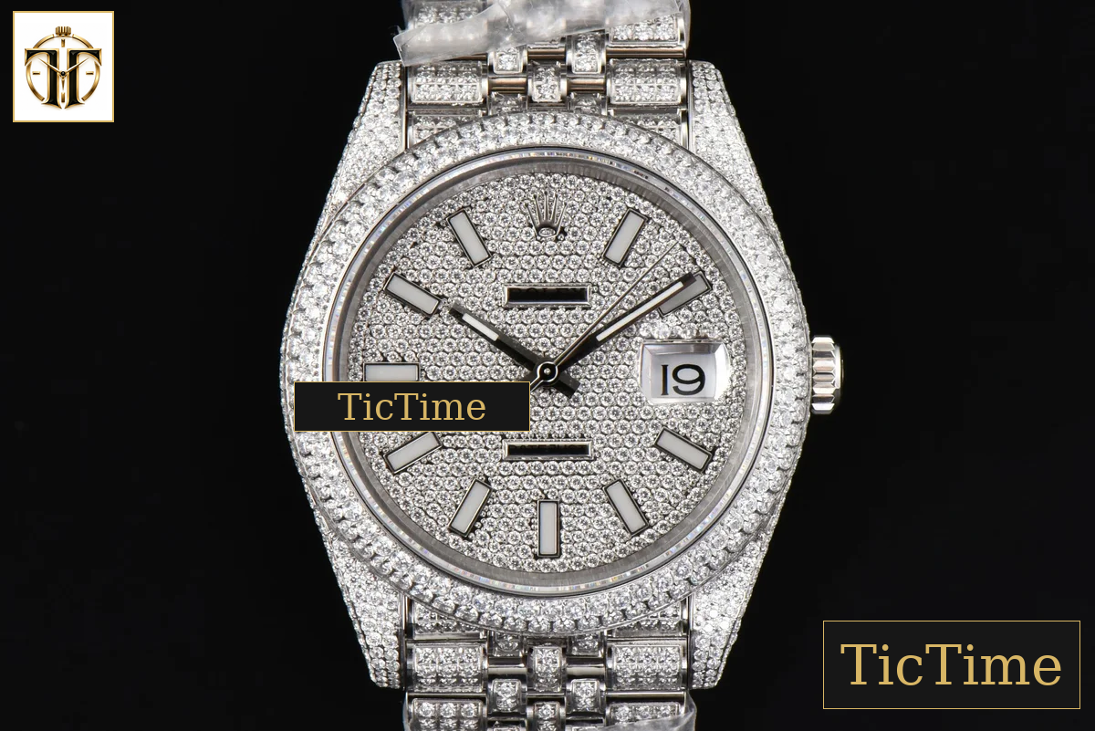 Datejust Full 41mm GMF Diamond Diamond Lume Dial Jubilee Bracelet A2824 — foto 2