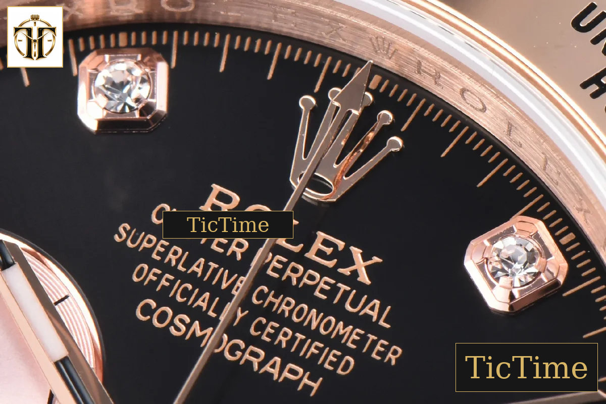 Daytona 904L 126515 40mm BPF RG Black Dial RG Subdial Diamond Marker RG Bracelet SH4131 — foto 5