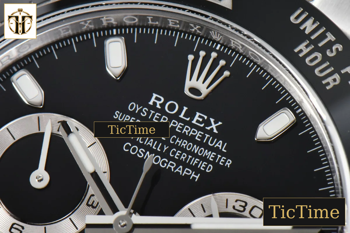 Daytona 116500 BTF Black Ceramic Black Dial SS Bracelet 4130 — foto 5