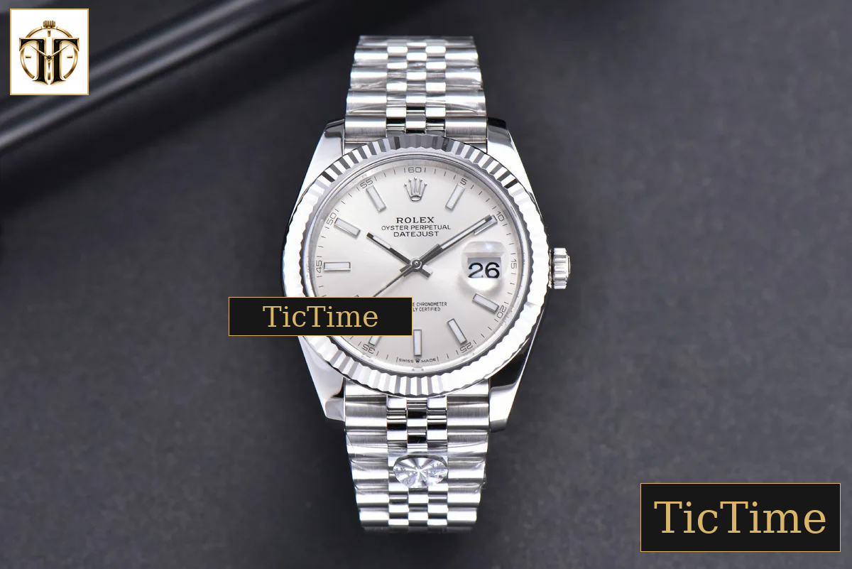 DateJust 904 126334 41mm ARF SS Silver Dial Lume Markers Jubilee Bracelet VR3235 — foto 3