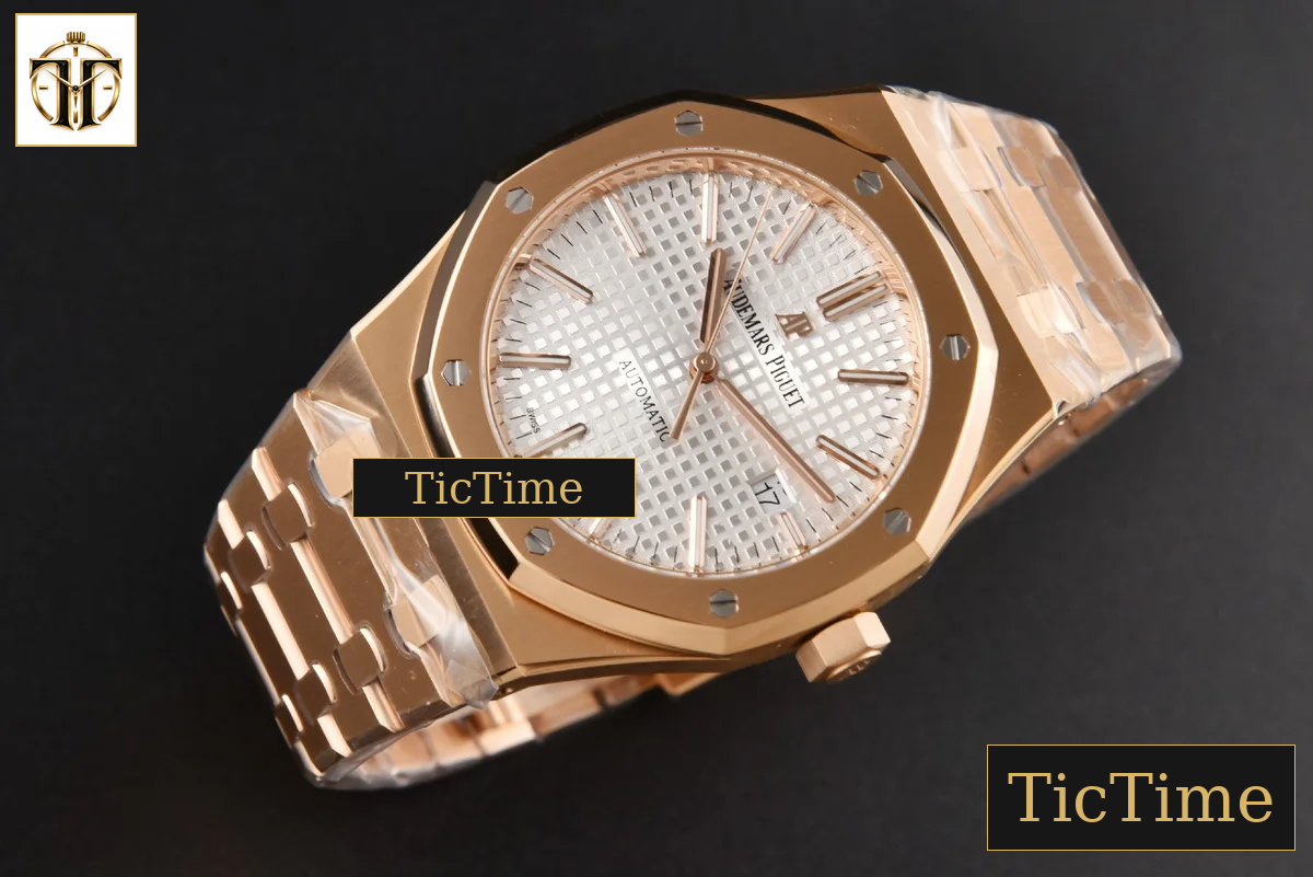 Royal Oak 15400 41mm ZF RG White Textured Dial RG Bracelet SA3120 — foto 13