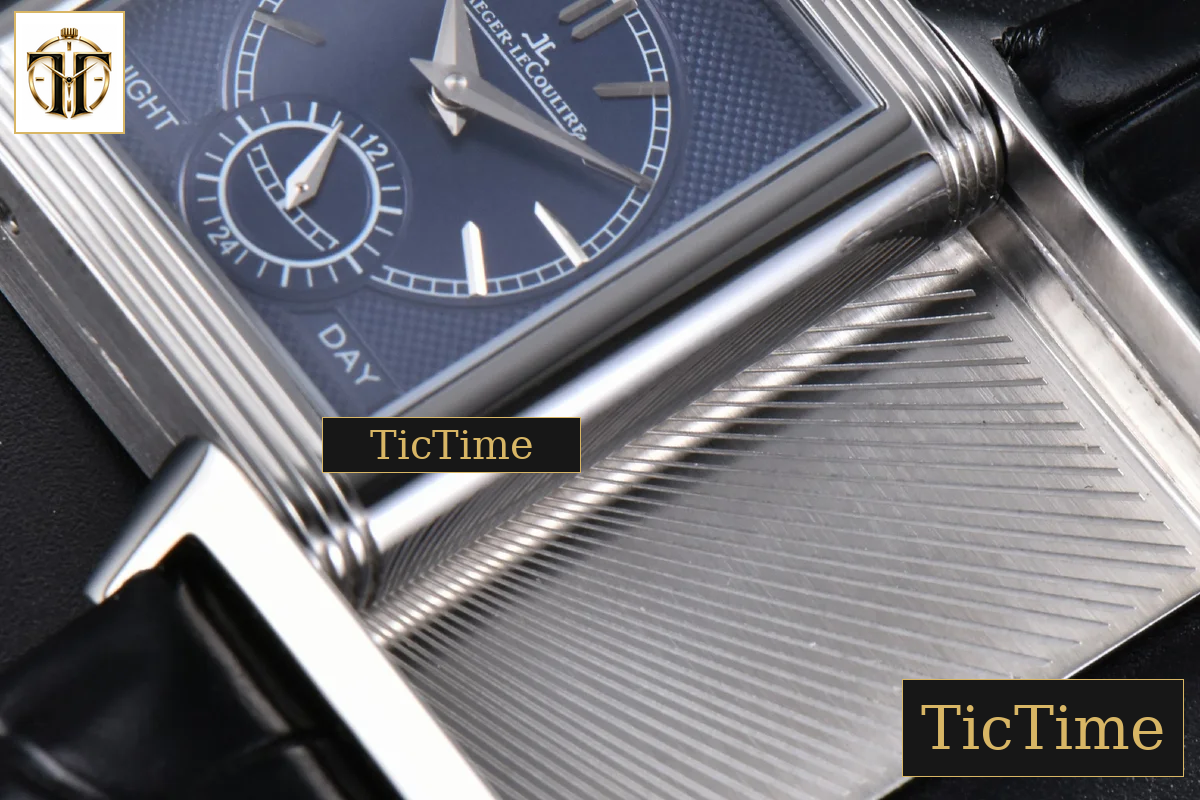 Master Reverso Tribute Small Seconds 30x47mm MGF Silver Dial Blue Hands Leather Strap A854A — foto 18