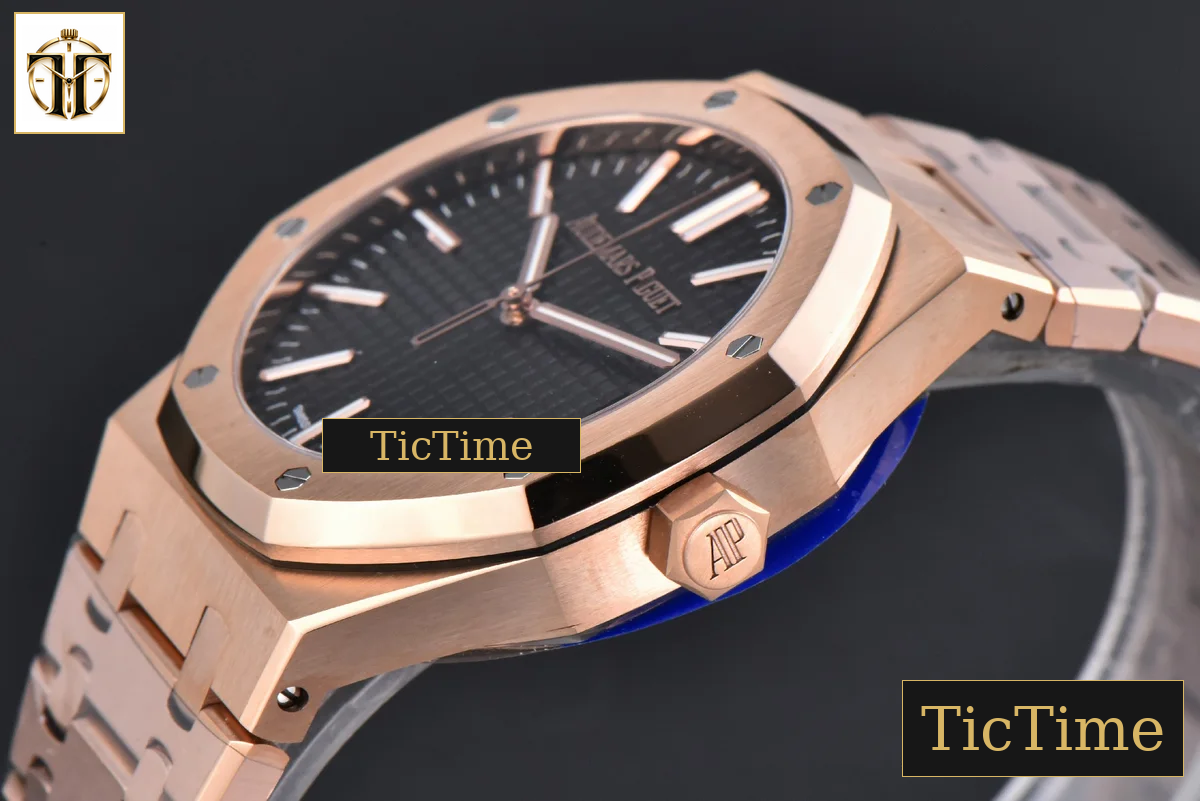 Royal Oak “50th Anniversary” 15510 41mm APSF RG Black Dial RG Bracelet V2 Free Sprung SA4302 — foto 11