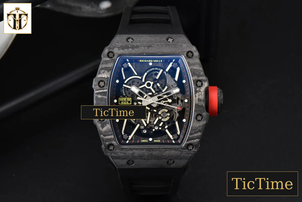 NTPT RM035-02 ZF Skeleton Dial Black Rubber Strap V5 NH05A — foto 3