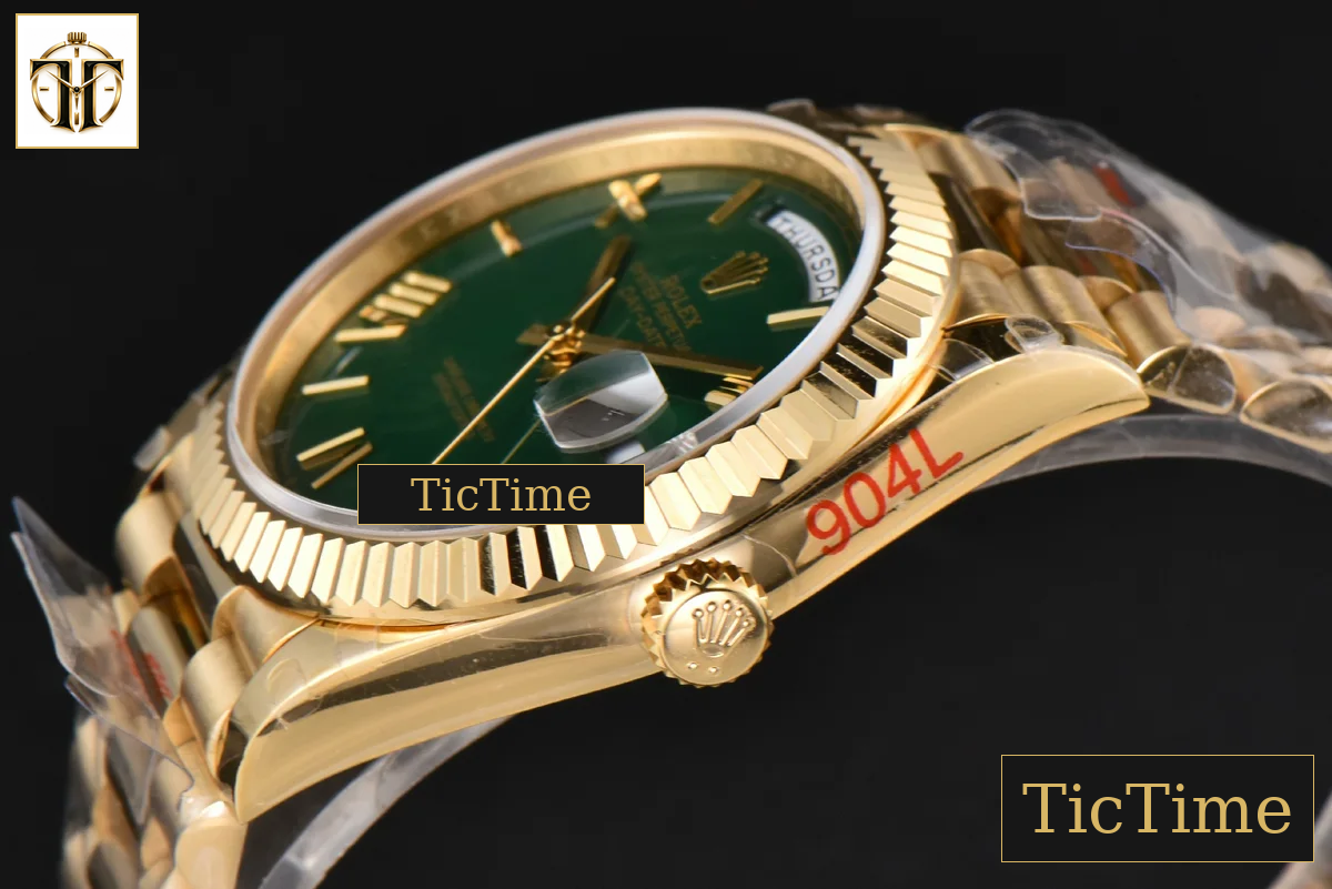 DayDate 904L 40mm GMF YG Green Dial YG Bracelet A2836 — foto 11
