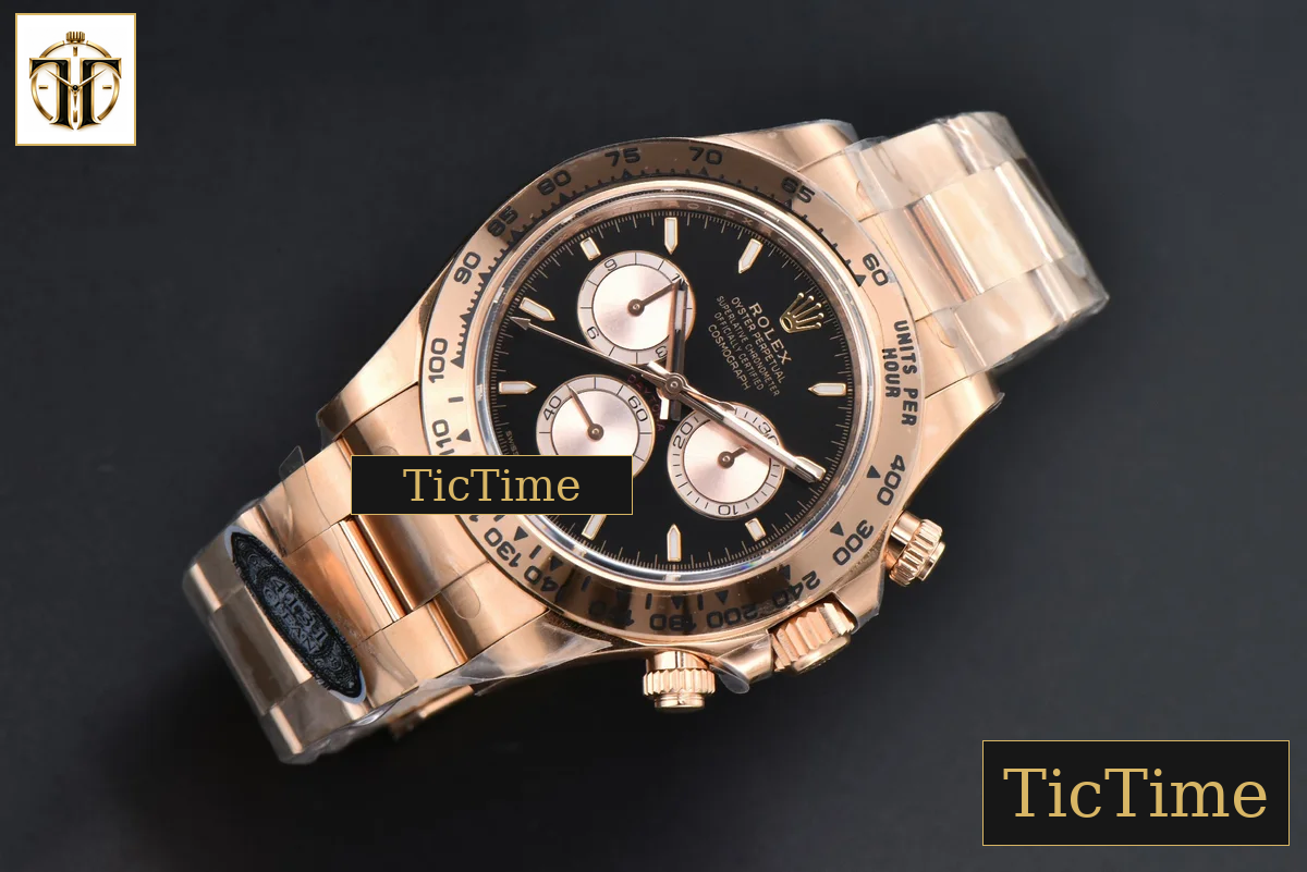 Daytona 126505 40mm Clean Factory RG Black Dial RG Subdial RG Bracelet SH4131 — foto 3