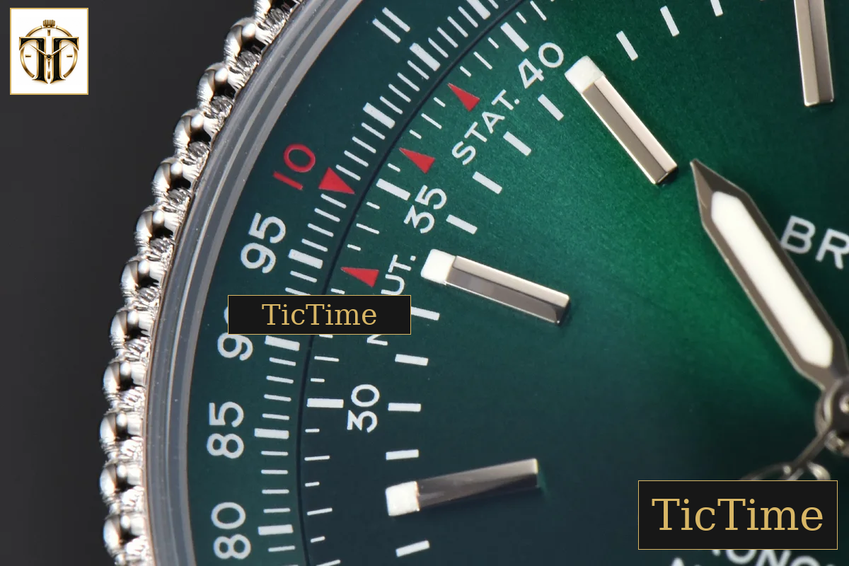Navitimer 41mm TF Green Dial SS Bracelet 2824 — foto 5