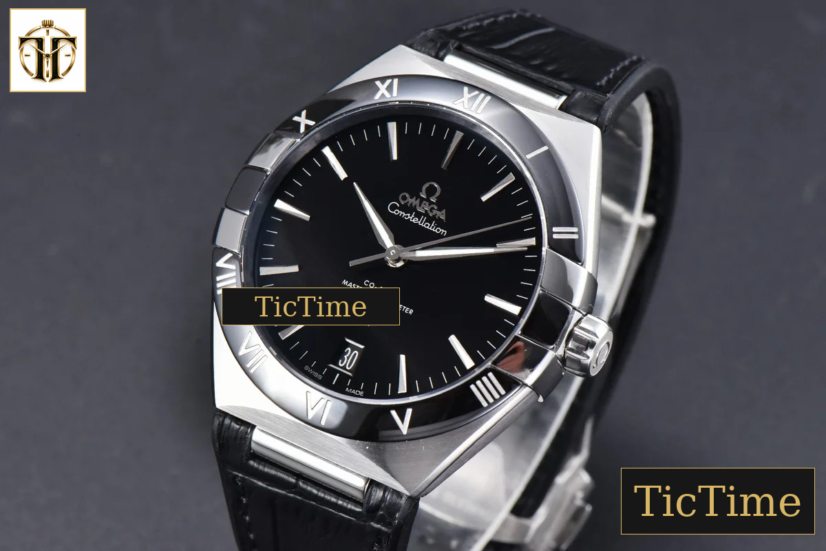 Constellation 41mm VSF Black Ceramic Black Dial Black Gummy Strap A8900 — foto 4