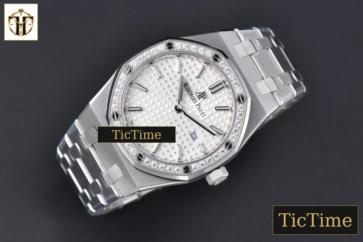 Royal Oak Ladies 67651ST 33mm ZF SS Diamond Chocolate Dial SS Bracelet Quartz — foto 4