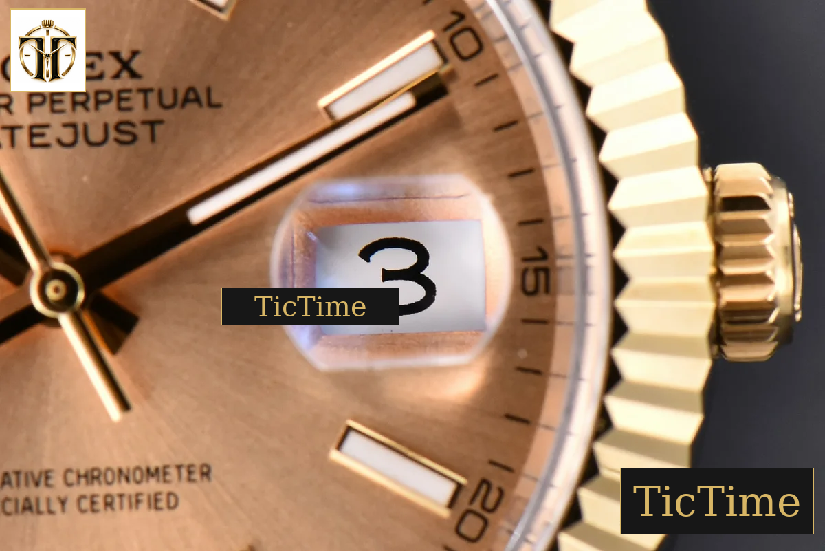 Datejust 41mm GMF YG/SS Gold Dial Stick Marker Fluted Bezel Jubille Bracelet VR3235 — foto 10