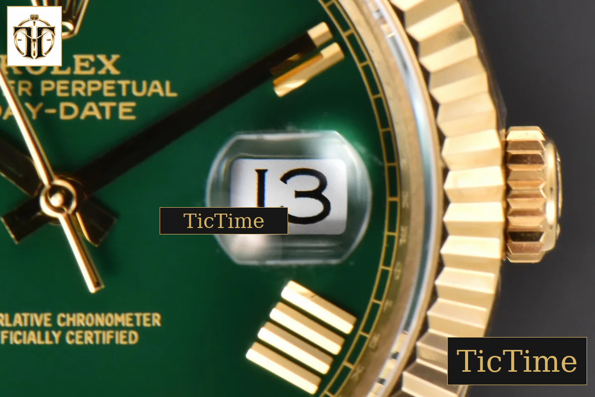DayDate 904L 40mm BPF YG Green Dial YG Bracelet A2836 — foto 9