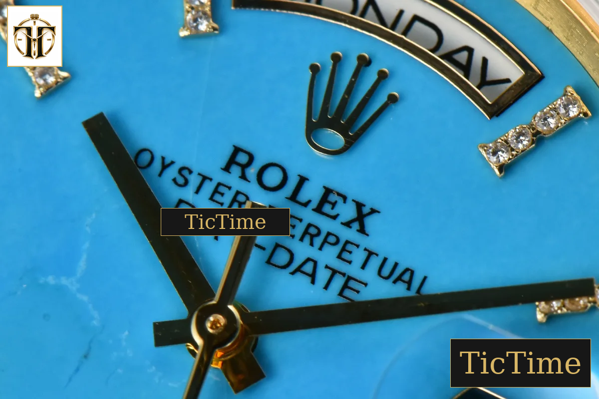 Daydate 36mm GMF YG Meteorite Dial Roma Diamond Marker YG Bracelet A3235 — foto 14