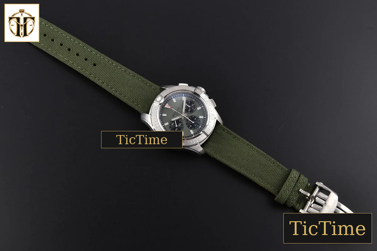 Avenger Chronograph 44mm BLSF SS Green/Black Dial Green Nylon Strap A7750 — foto 32