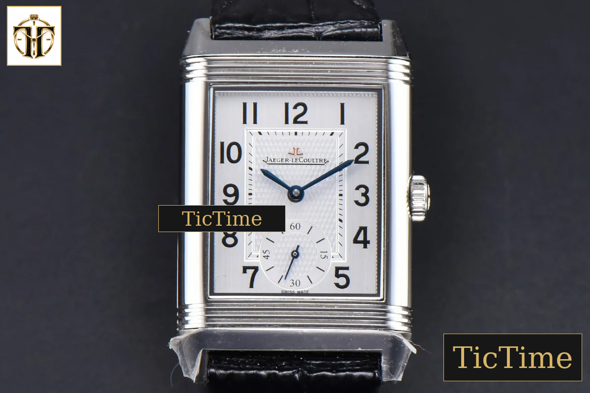 Master Reverso Tribute Small Seconds 30x47mm MGF White Circle Dial Black Leather Strap A854A — foto 2