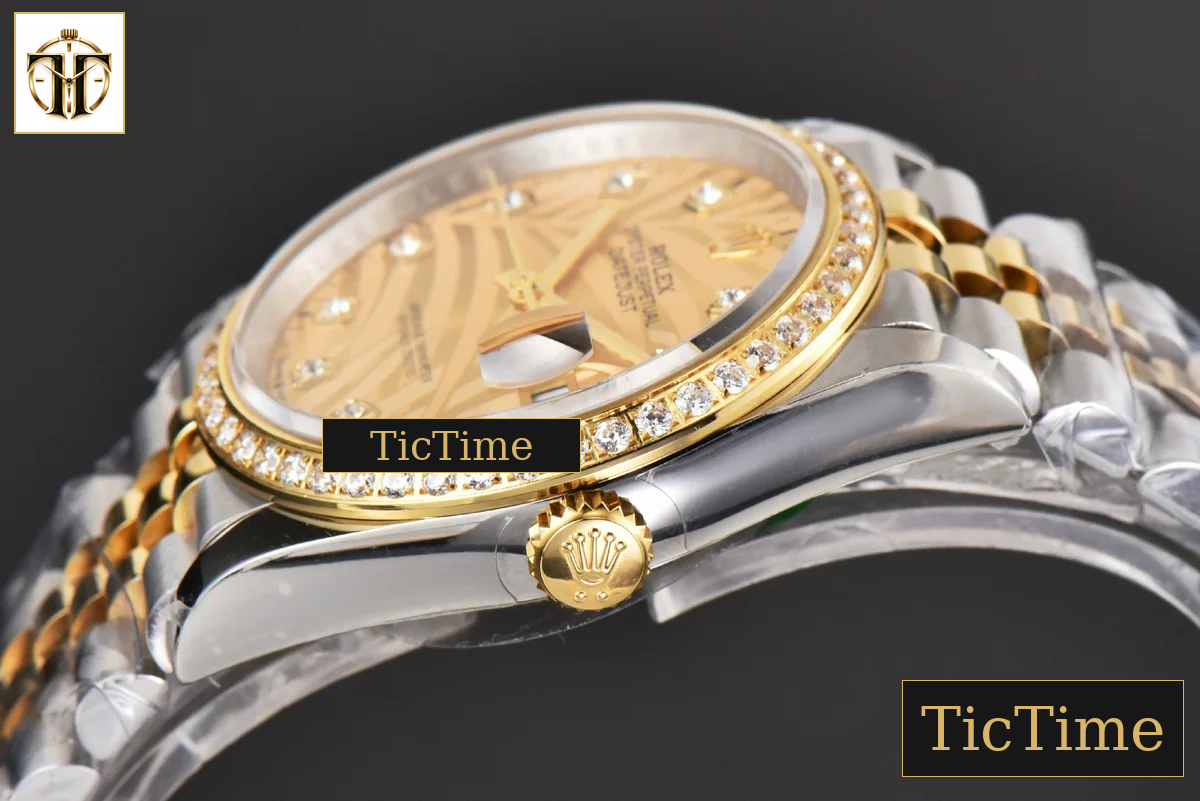 DateJust 36mm BPF YG/SS Diamond YG Plam Dial Diamond Marker Jubilee Bracelet 3235 — foto 11