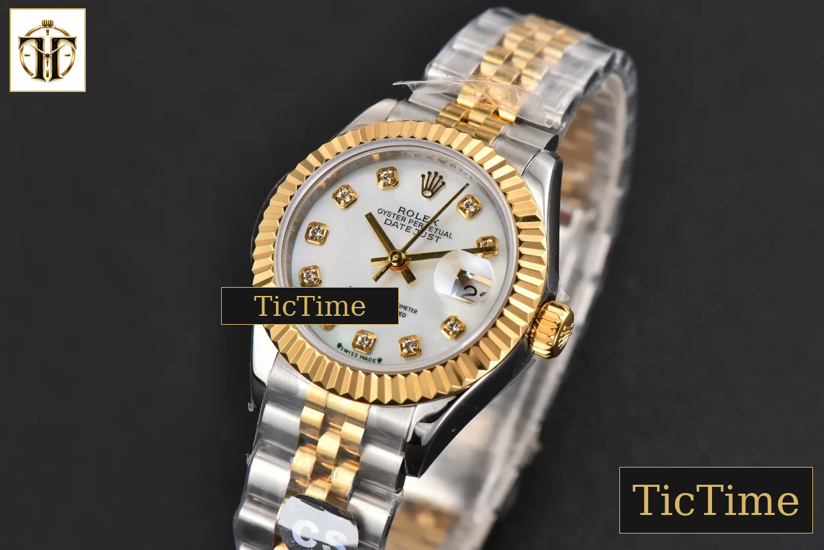 DateJust Ladies 28mm WF YG/SS MOP Dial Diamond Marker Jubilee Bracelet A2236 — foto 5