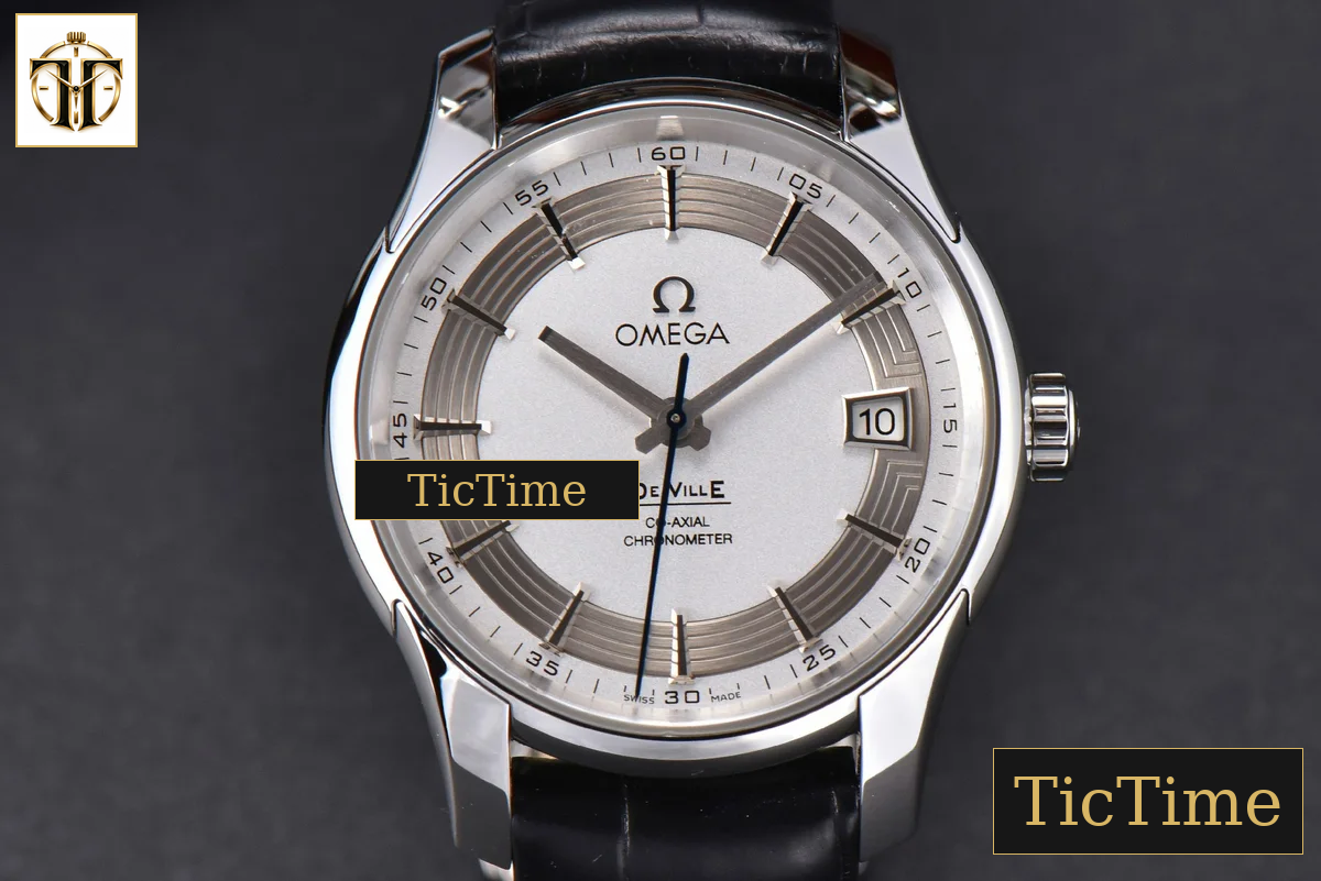 De Ville Hour Vision 41mm VSF White/Silver Dial Black Croco Strap A8500 — foto 12