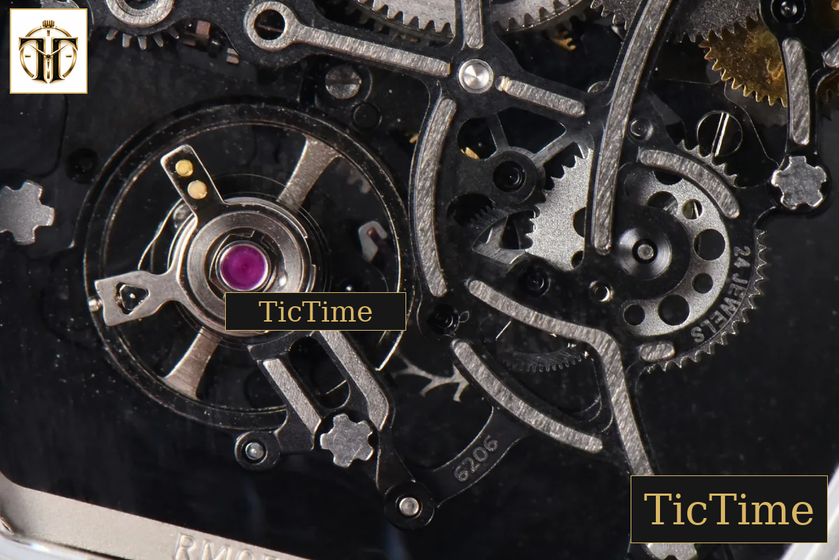 RM055 47.5mm BBRF Ceramic BBR Skeleton Dial Silver Hands Black Rubber Strap RMUL2 — foto 21