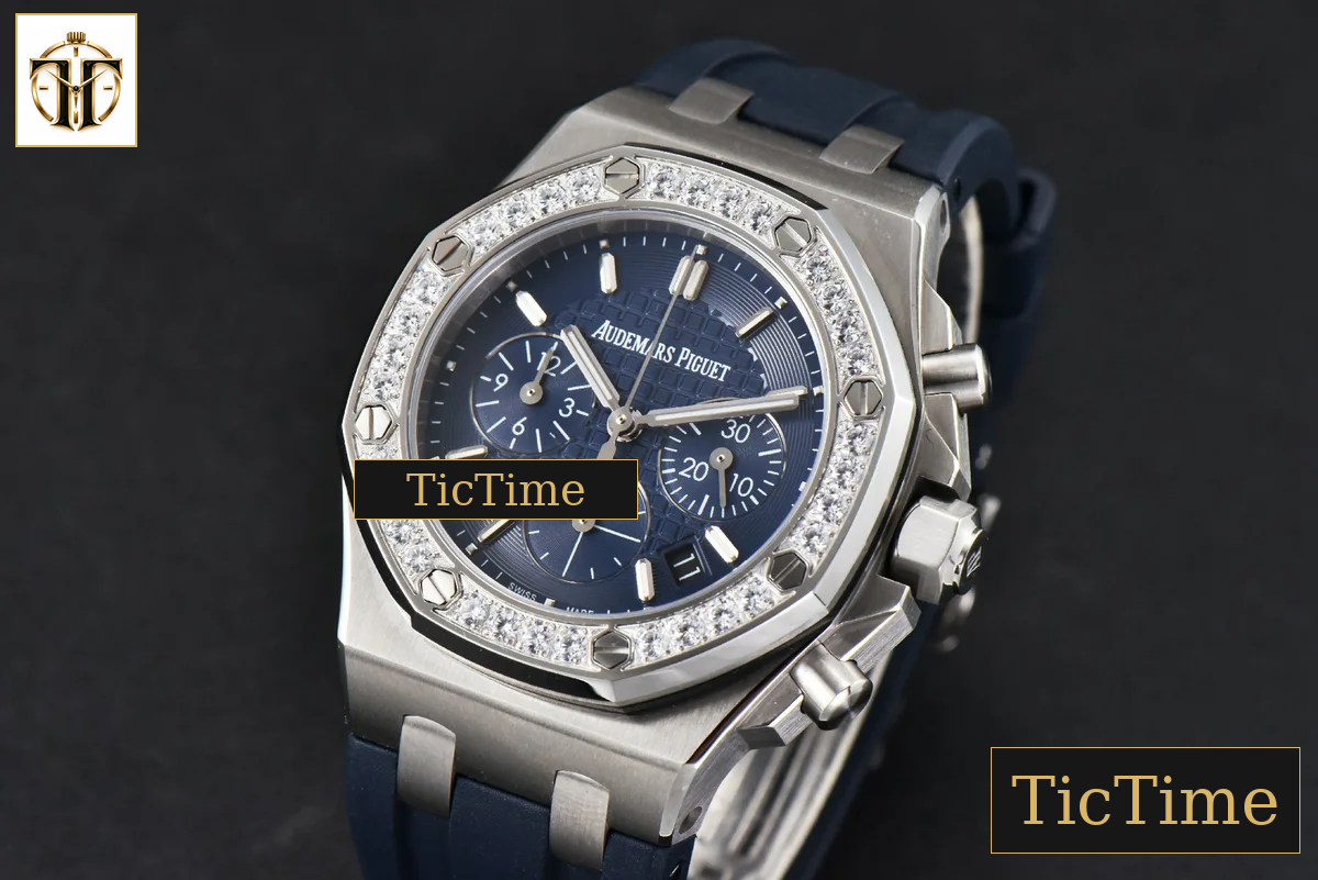 Offshore Ladies 26231ST 37mm RXWF Diamond Blue Dial Blue Subdial Blue Rubber Strap Quartz — foto 4
