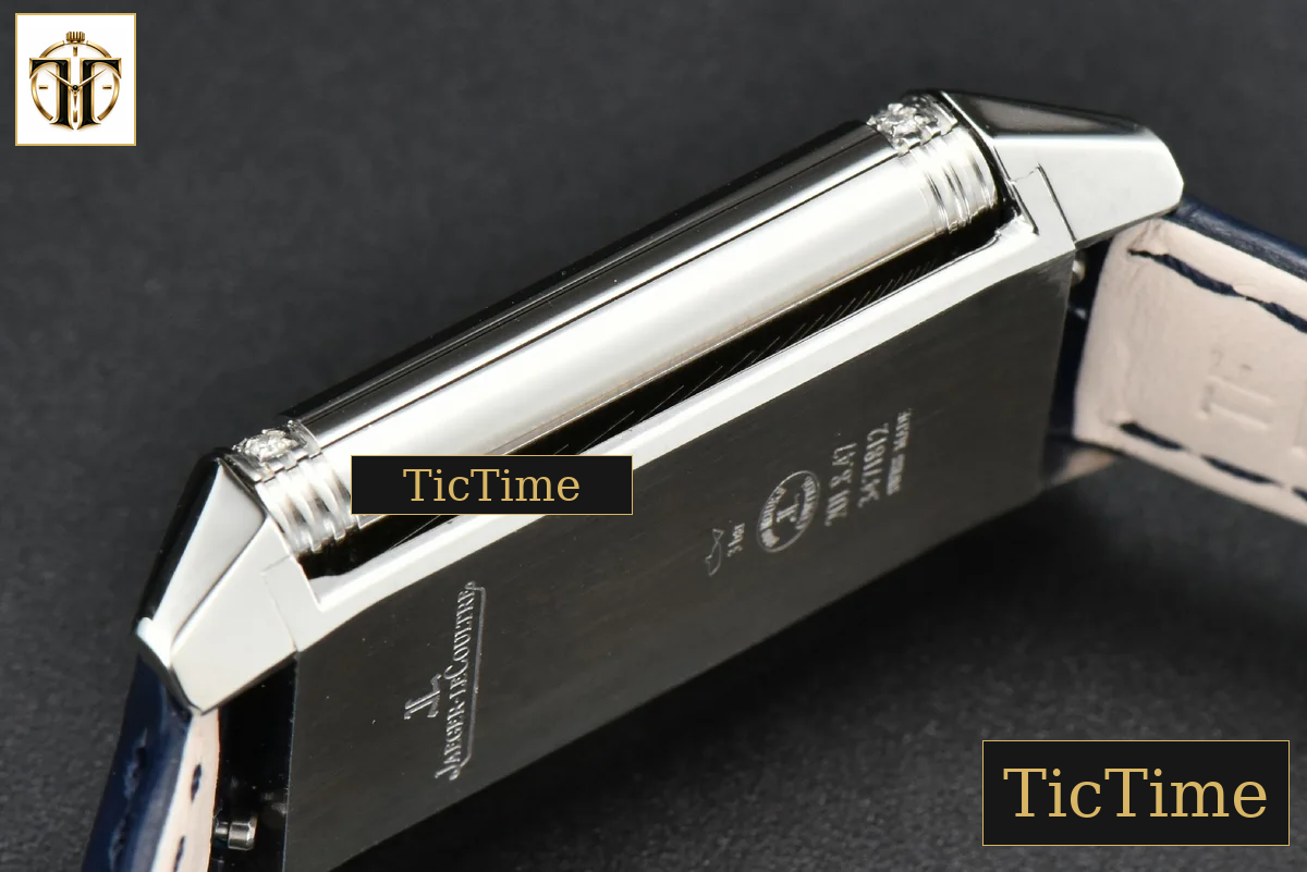 Reverso One 3288420 20mm IMF Diamond White Moissanite Blue Leather Strap (wth CZ stones ) Swiss Quartz — foto 13