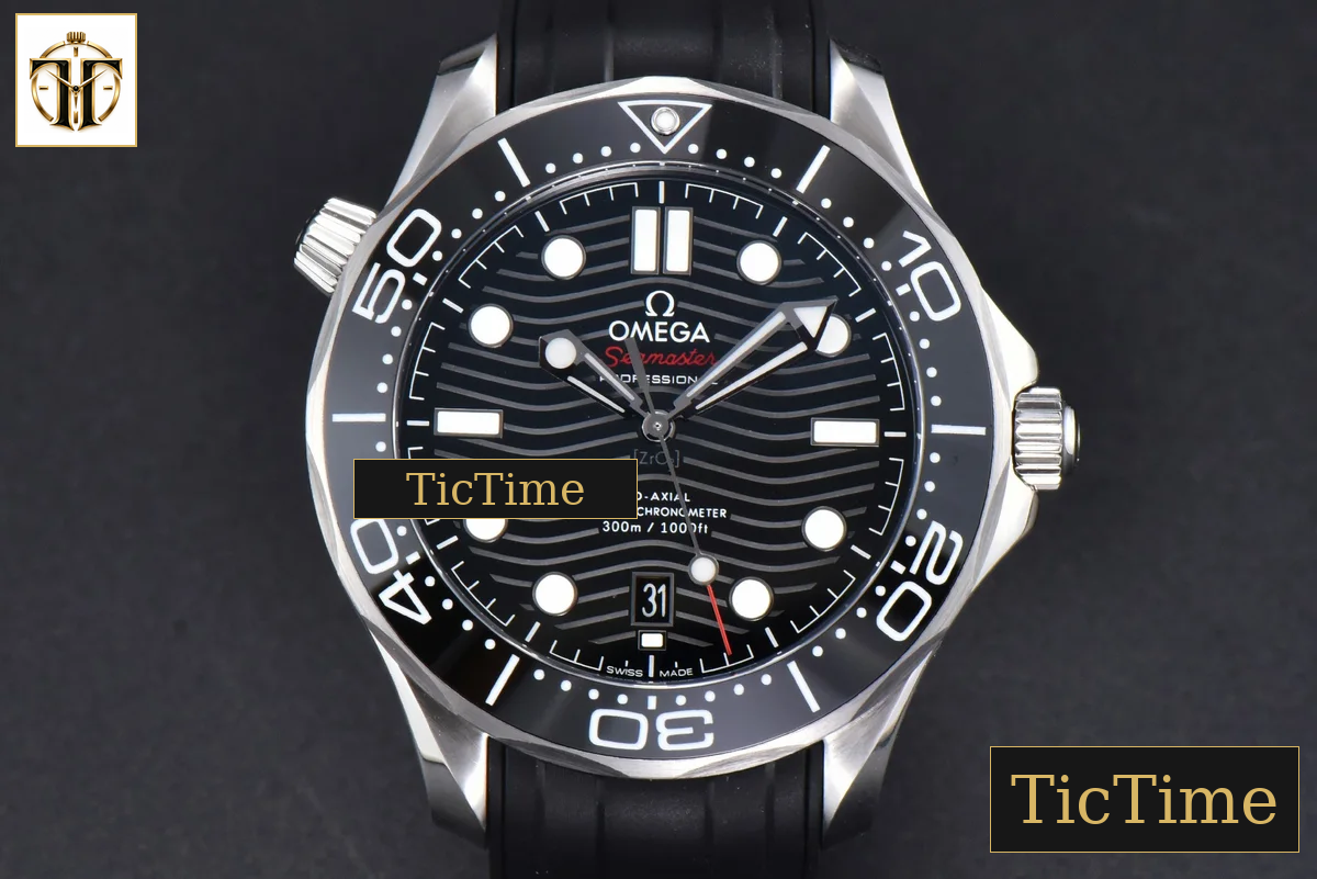 Seamaster Diver 300M 42mm ZF Black Ceramic Black Dial Black Rubber Strap A8800 — foto 2