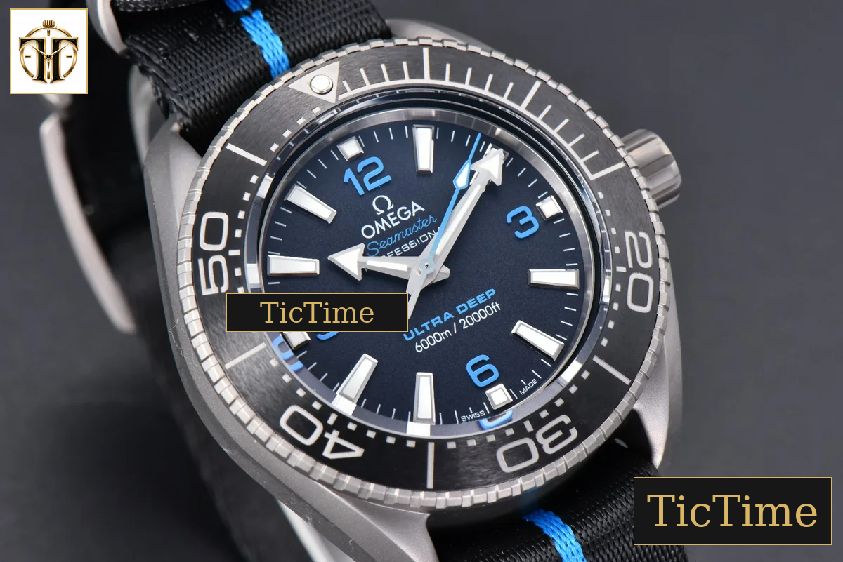 Seamaster Ultra Deep 6000M 45.5mm VSF Titanium Black Dial Nylon Strap A8912 — foto 9