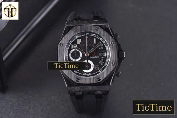 Foto frontal — Royal Oak Offshore 2640IRO 44mm JF Black/Silver Dial Rubber Strap V2 A3126