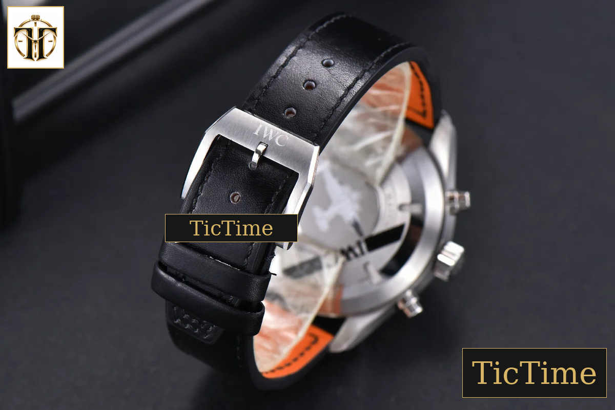 Pilot Chrono Spitfire IW377709 43mm ZF Black Dial Black Leather Strap A7750 — foto 25