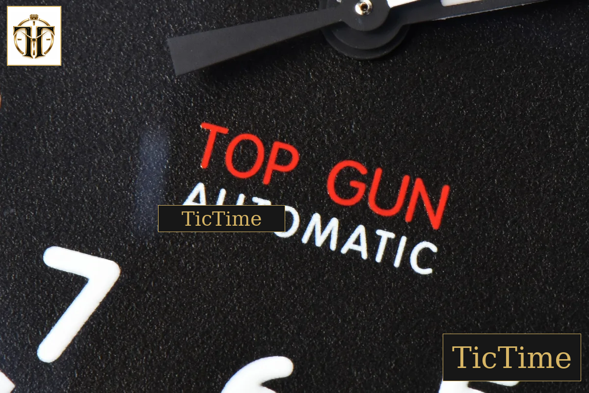 Top Gun IW329801 43mm M+F Ceramic Black Dial Black Rubber Strap A2892 — foto 8