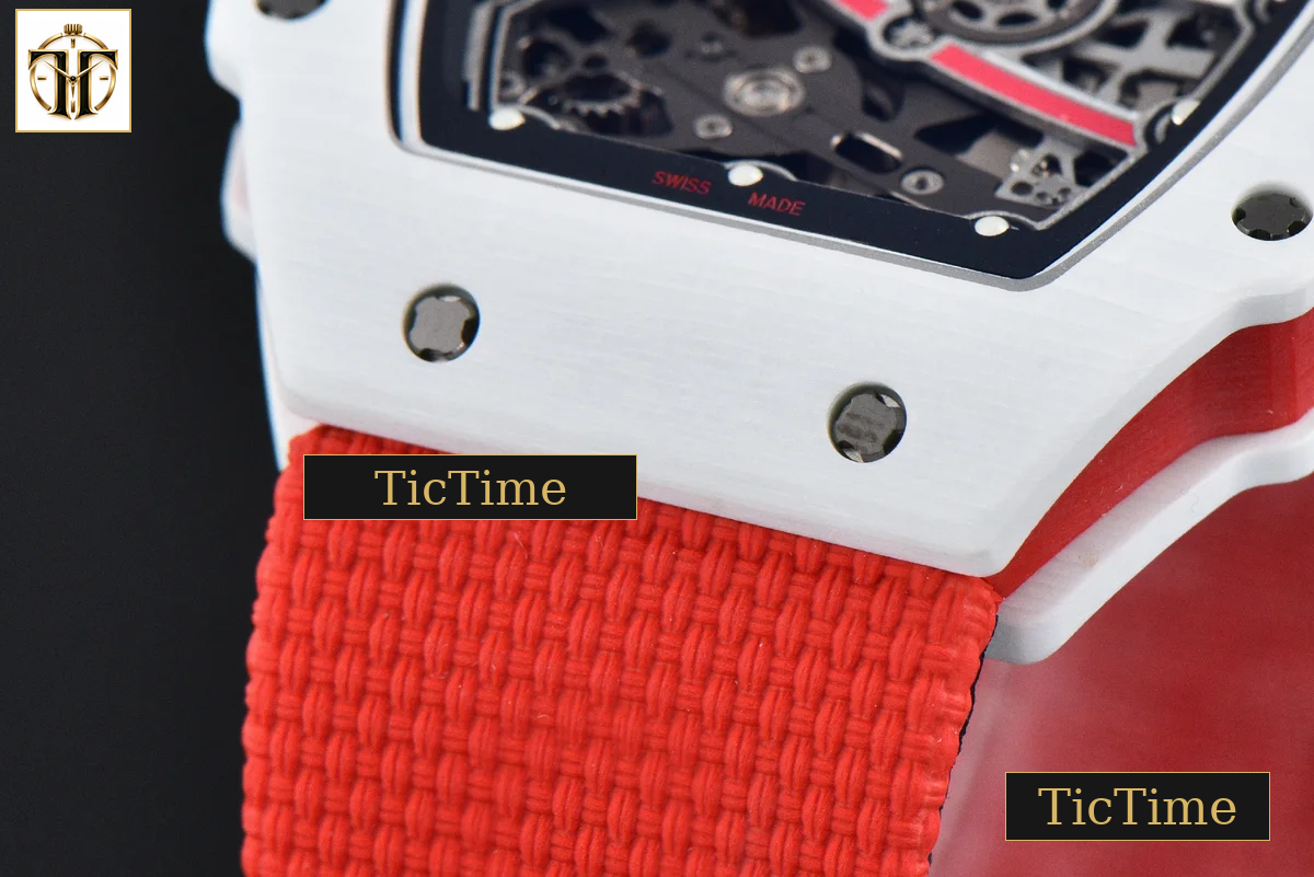 RM67-02 ZF White TPT Charles Leclerc Dial Red Nylon strap CRMA7 — foto 11